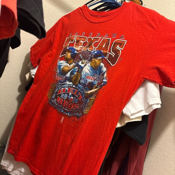 Texas Baseball men’s Red Graphic T-Shirt - Picture 1 of 3
